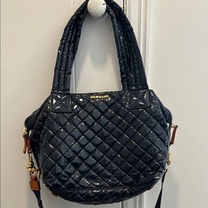 MZ Wallace medium Sutton in midnight lacquer